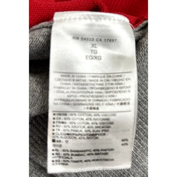 Gap women's red and gray colorblock sweater size XL long sleeve - Picture 6 of 6